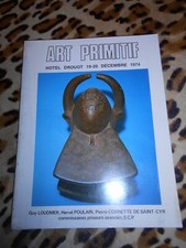 Catalogue Loudmer Poulain Cornette de Saint-Cyr 19-20/12/1974. Art primitif