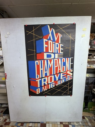 Rare affiche ancienne foire - rare,