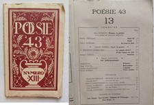 C1  POESIE 43 # 13 Seghers PAULHAN Georges BRAQUE GUILLEVIC AUDISIO GANZO MASSON