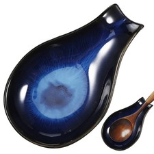  Repose-cuillère en céramique, porte-louche, porte-ustensile, repose-cuillère de