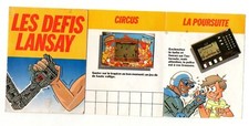 Publicité Les défis Lansay Tom et Jerry, Le football, circus, le flipper...