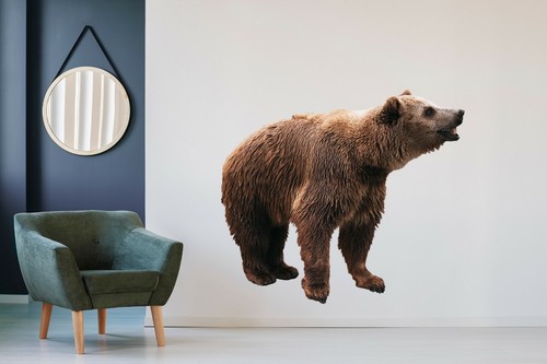 Ours brun c83 animal - brun, papier