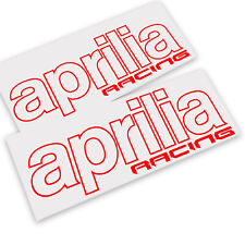 Aprilia Racing Rouge Contour Tx Décalques Stickers Graphique Moto 2PCS Grand