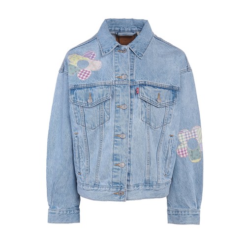 Levi women blue patchwork - blue,