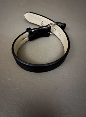 Bracelet cuir noir - bracelet,