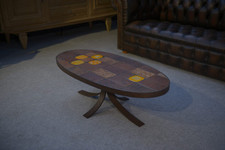 Table Basse en Pierre de Lave