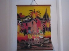 TABLEAU BATIK / TEINTURE sur