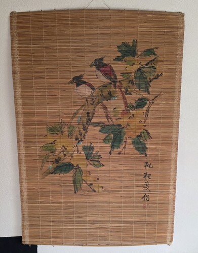 Vintage asian bamboo scroll - asian,