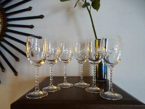 Verres vin rouge cristal - rouge,