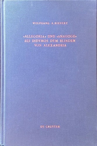 Allegoria und anagoge - und, bei