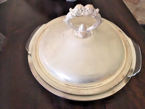 Silver plated casserole - plated,