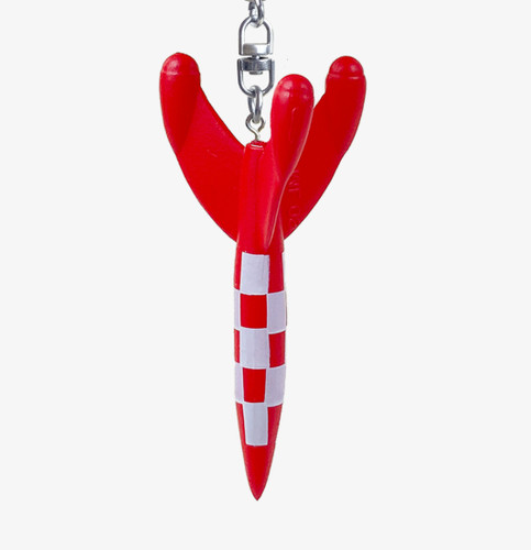 Tintin rocket keyring small - tintin,
