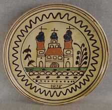 ASSIETTE EN TERRE VERNISSEE POTERIE PROBABLE SOUFFLENHEIM SAVOIE SUISSE 1825