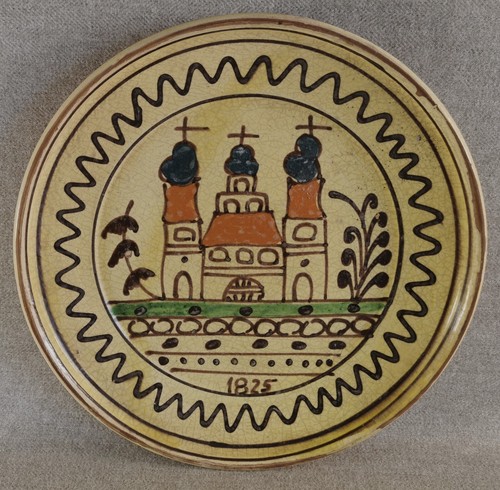 Assiette terre vernissee - en,