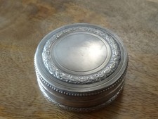 ANCIENNE BOITE A PILULE EN ARGENT MASSIF POINCON MINERVE