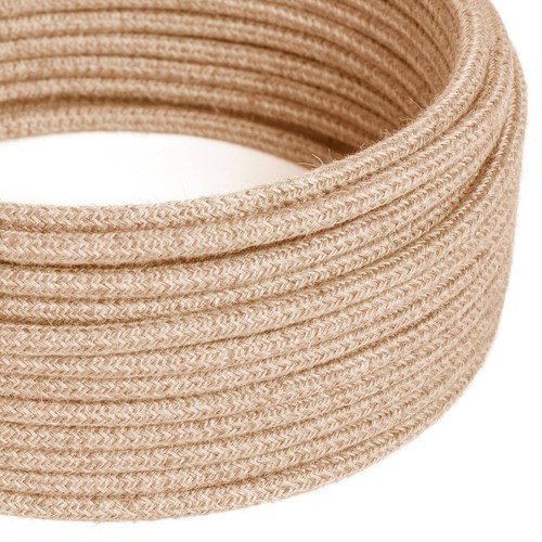 Câble textile rond uni - , en