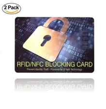  Lot de 2  Carte Anti RFID NFC