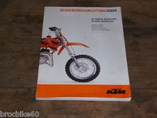 MANUEL D UTILISATION ET D ENTRETIEN KTM 50 MINI ADVENTURE  SENIOR 2004
