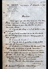 SAINT-AMAND-MONTROND (18) COMMISSAIRE PRISEUR "A. BRIET" en 1908