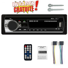Autoradio Bluetooth JSD-520 600W 1 DIN USB SD AUX FM MP3 Kit Mains Libres Voitur