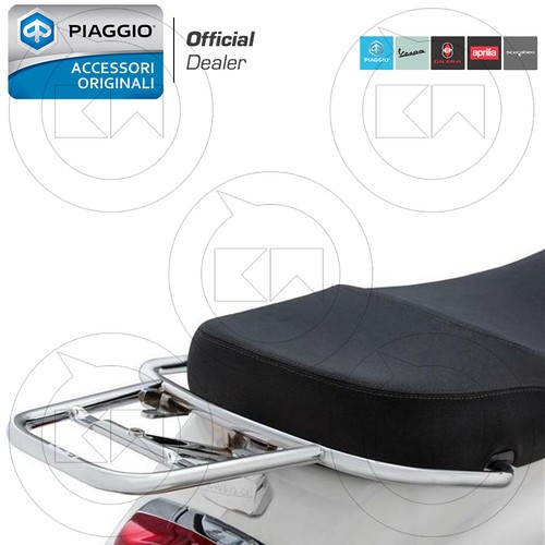 Porte bagages chromé piaggio - porte-bagages,