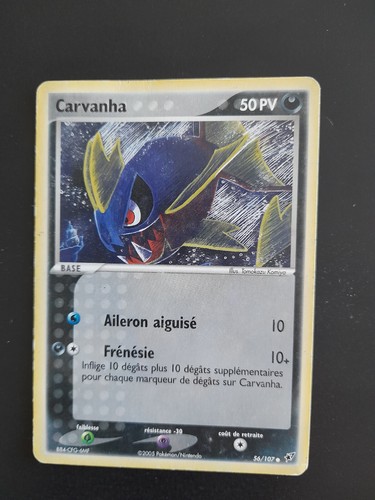 Carte pokémon carvanha - carte,