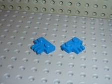 2 x Charnieres LEGO Blue Hinge Plates 2452 / Set 6781 6986 8857 6977 6879 6898 .