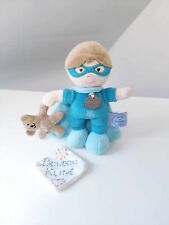 Peluche/Doudou Et Compagnie Garçon Héro Masque Cape Bleu Ours Les P'tits Bouts