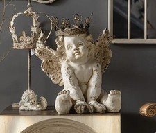 Ange Couronne En Résine 