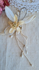 ANCIEN BOUQUET COURONNE DE MARIEE  FLEURS EN CIRE NAPOLEON III