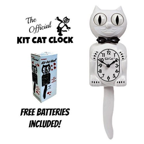 White kit cat - white,