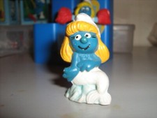 schtroumpf smurf schlumpf: La SIRENE a Queue Blanche Pvc No Toxic + stamp RARE