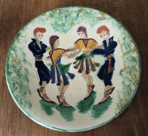Ancien plat ceramique - ancien, en