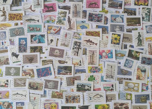 Vrac 300 timbres obliteres - timbres,