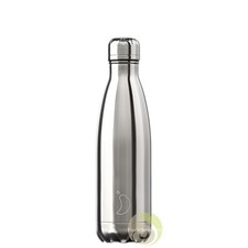 Bouteille isotherme chrome silver 500 ml Chillys bottles gourde thermos nomad...