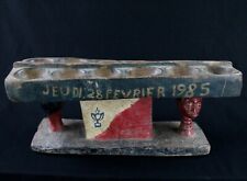 Art Africain Arts Premiers - Authentique Jeu d'Awalé de Village Baoulé - 50 Cms
