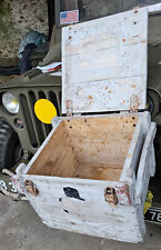 Caisse militaire de munitions Boite transport stockage Armée Française 1970