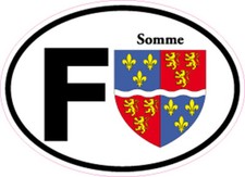 France Oval avec Blason 7x10