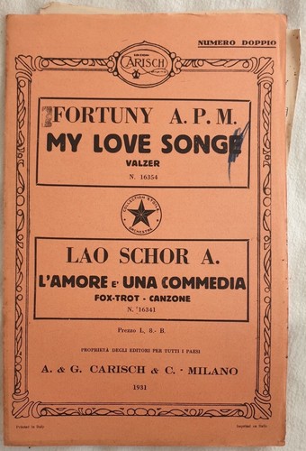 Partition orchestre fortuny - fortuny, my