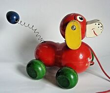 JOUET A TRAINER EN BOIS  - WALTER - CHIEN