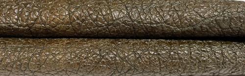 Bubbly olive brown cuir épais - brown,