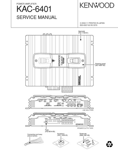 Manuel service pour kenwood - manuel,