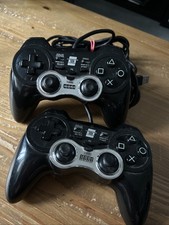 LOT DE 2 MANETTES FILAIRES HORI PAD 3 TURBO POUR PS3 TESTÉES ET FONCTIONNELLES