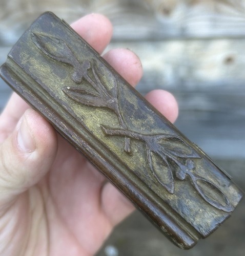 Tabatière bois sculptée art - tabatière,