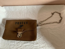 Ancienne SACOCHE CUIR POSTES