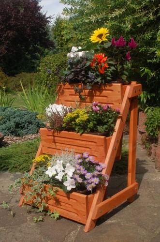 Fleurs escaliers blumenleiter - fleurs,