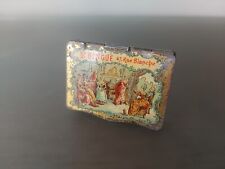 Boite en tôle litho d'allumettes pyrogène baume Bengué