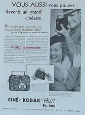 PUBLICITE CINE KODAK HUIT