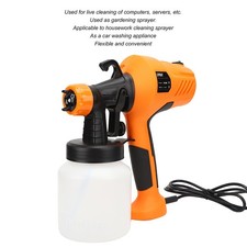 Electric Paint Sprayer Airbrush High Pressure Ergonomical Power Switch (Orange )
