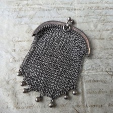 Porte Monnaie Maille Argent
